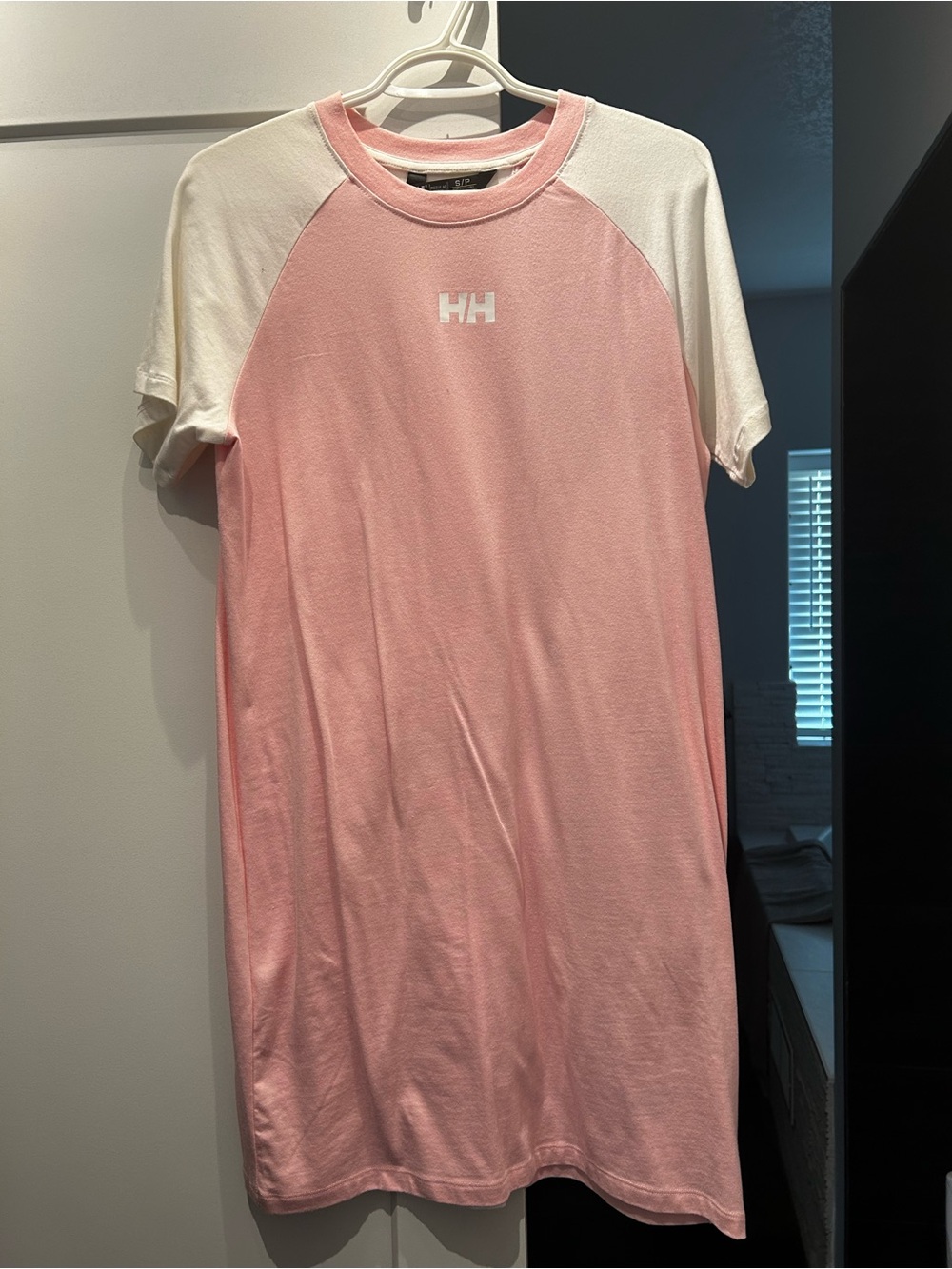 Helly Hansen Pink and White Raglan Tee Dress